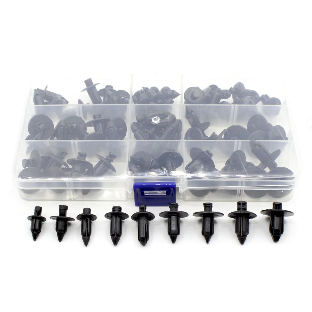 6mm 6.3mm 6.5mm 6.8mm 7mm 8mm 8.6mm Black Rivet Fairing Body Trim Panel Fastener Clips For Honda Suzuki Motorcycle Accessories