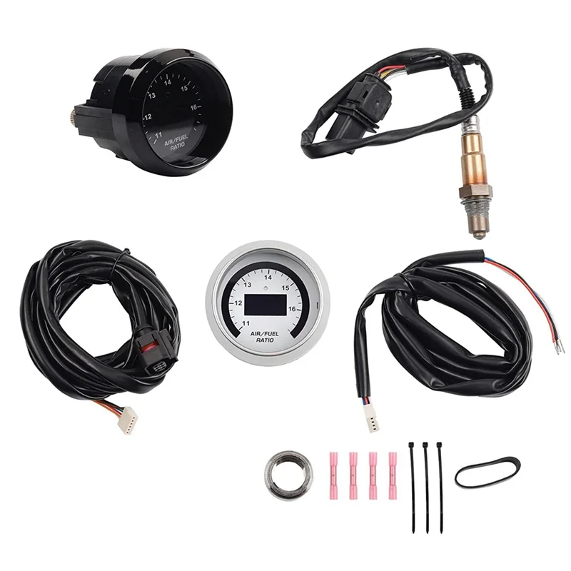 

1Set Racing Air Fuel Ratio Gauge 30-4110 AFR 52Mm Wideband O2 UEGO Controller With 4.9 LSU Oxygen Sensor 0258017025-A65M