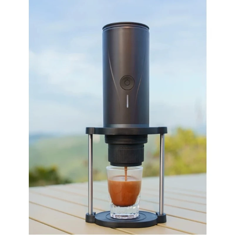 Folding Coffee Machine Stand Portable Espresso Maker Base Camping Quick Convert Household Support Rack