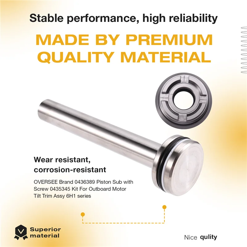 

A58X-для подвесного двигателя OMC Evinrude Evinréd 0436389 0435345, дополнительный блок поршня с винтом и наклоном, компонент отделки