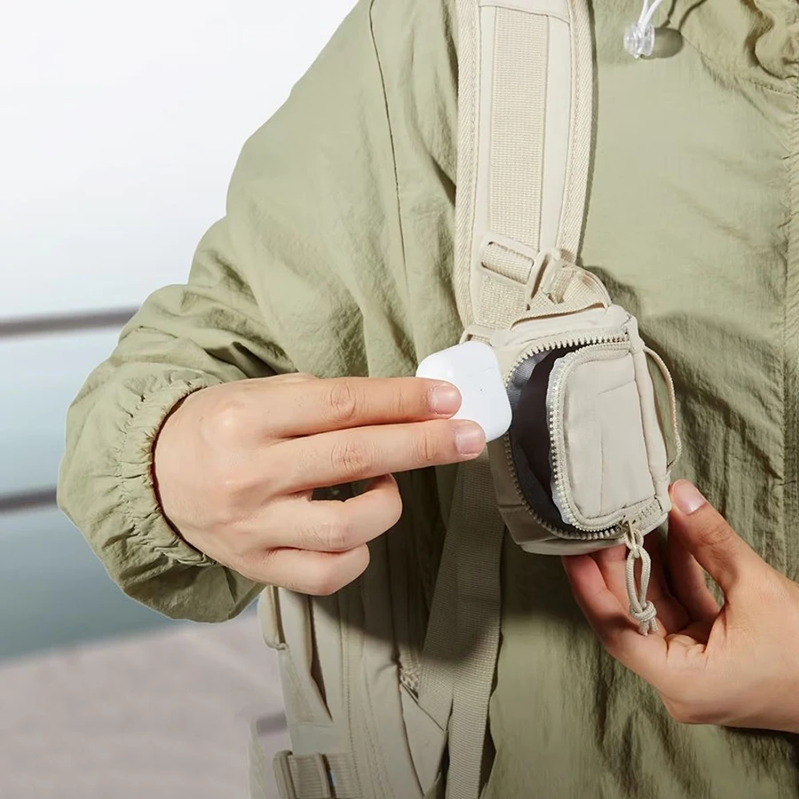 Mini Tragbare Kopfhörer- und Ausweistasche, Abnehmbare Kompakte Hängetasche, Praktischer Kartenhalter und Münzgeldbörse für Unterwegs – Detail 2