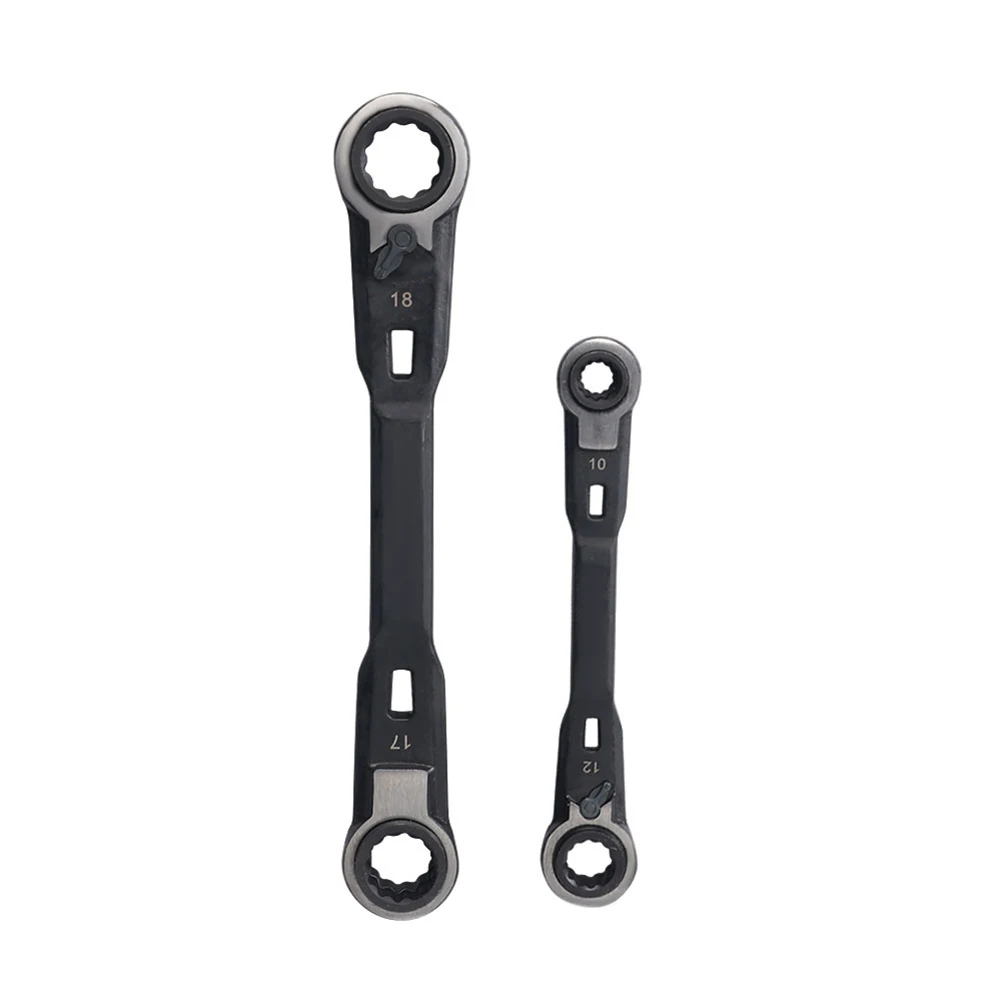 

Double-ended Wrench Multi-functional Wrench 17mm Size 10mm Size 18mm Size 8mm Size Metal Material 4 In 1 Ratcheting Tool