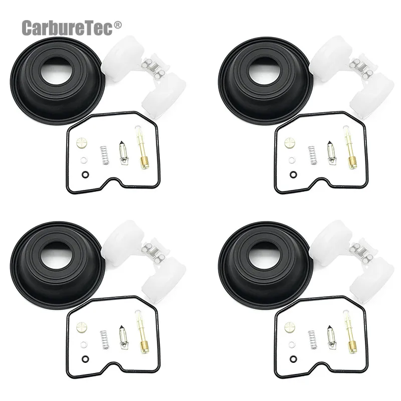 

4 Set for Kawasaki ZR1100 Zephyr A1 A2 A3 A4 1992-1995 zr 1100 Carburetor Repair Kit Chamber Gasket Membrane Float Spring O-ring