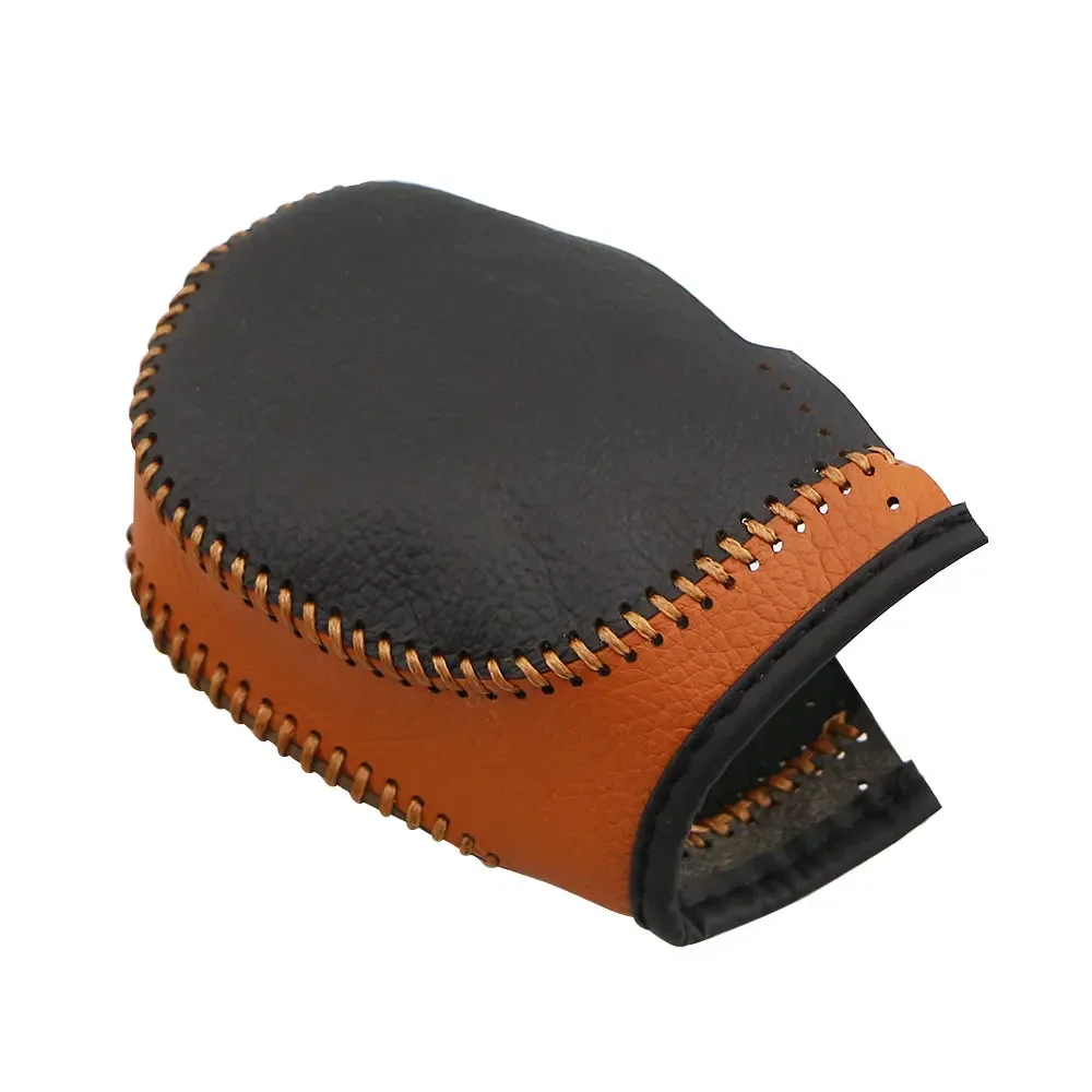 Leather AT Gear Shift Knob Cover for Renault Koleos Megane Captur Clio Scenic Kadjar Fluence for Samsung QM5 QM6