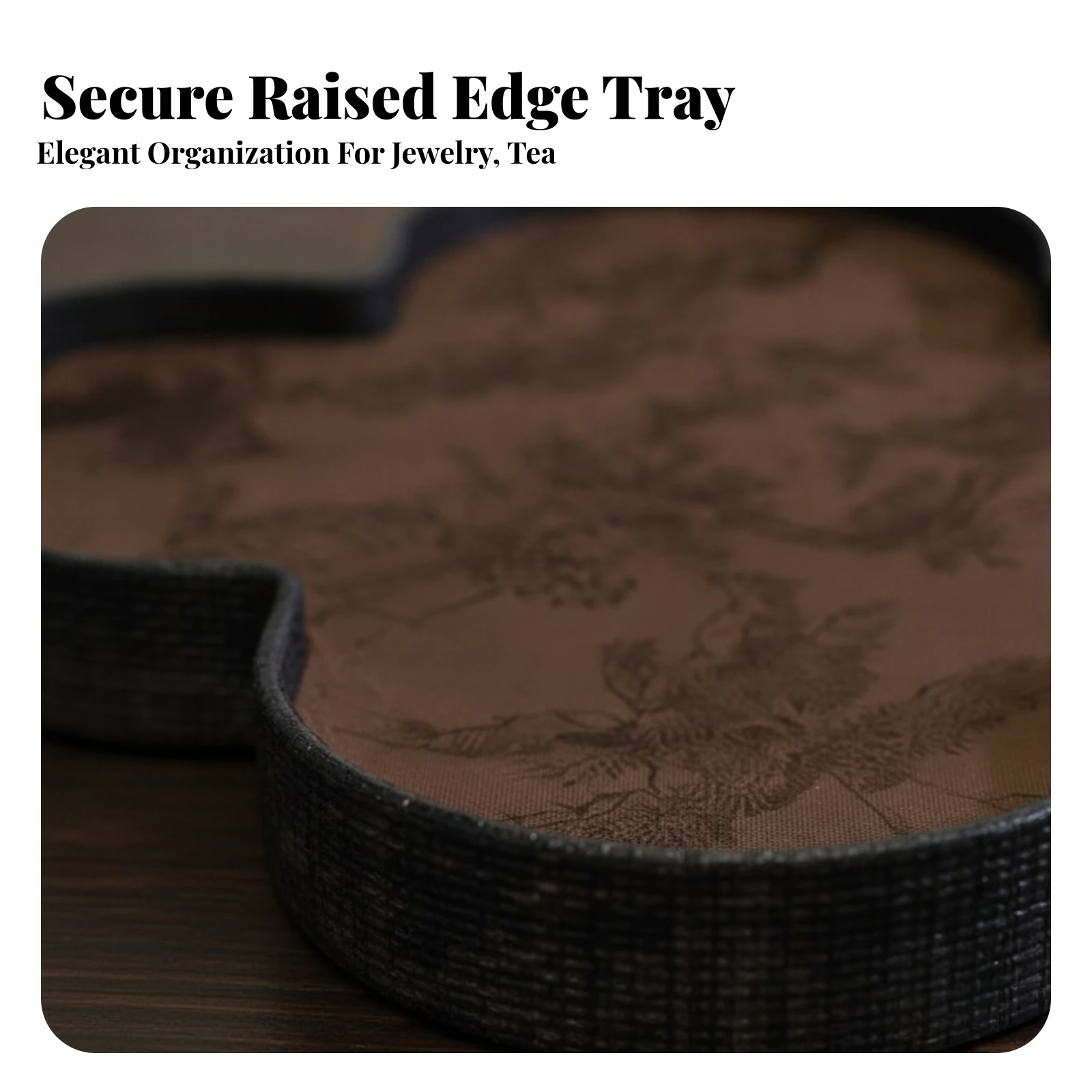 Clover-Shaped Tray Shamrock Wooden Tray with Raised Rim Serving Dish Decorative Serving Platter Sturdy for Tabletop Styling
