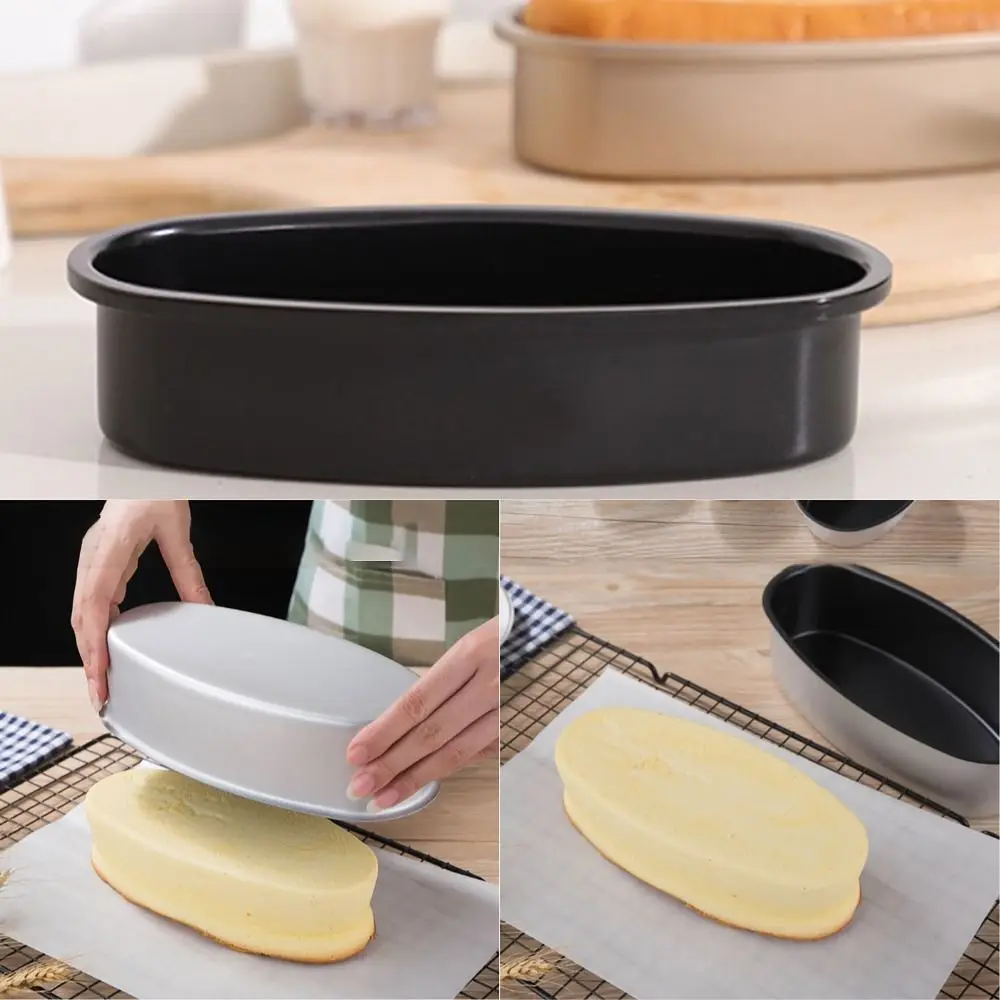 Non-stick Bakeware Convenient Oval Shape Aluminum Alloy Kitchen Baking Tools Cake Mold Homemade Bread