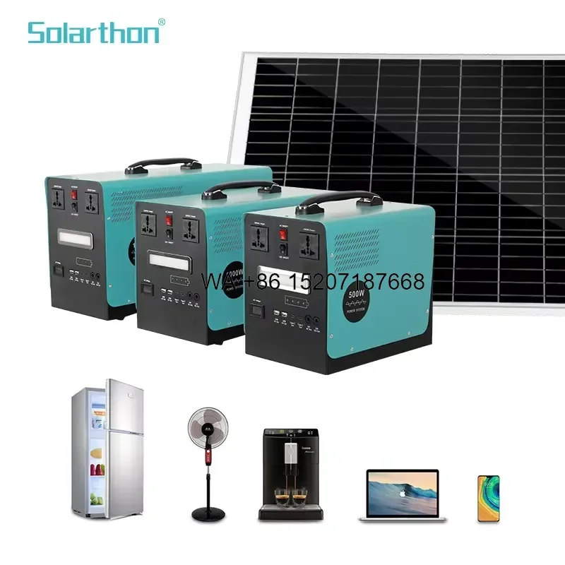 Wmwmnu for Solarthon High Quality 500W Mini Solar Panels 500W Solar Power System Lithium Battery Storage Home MPPT Solar