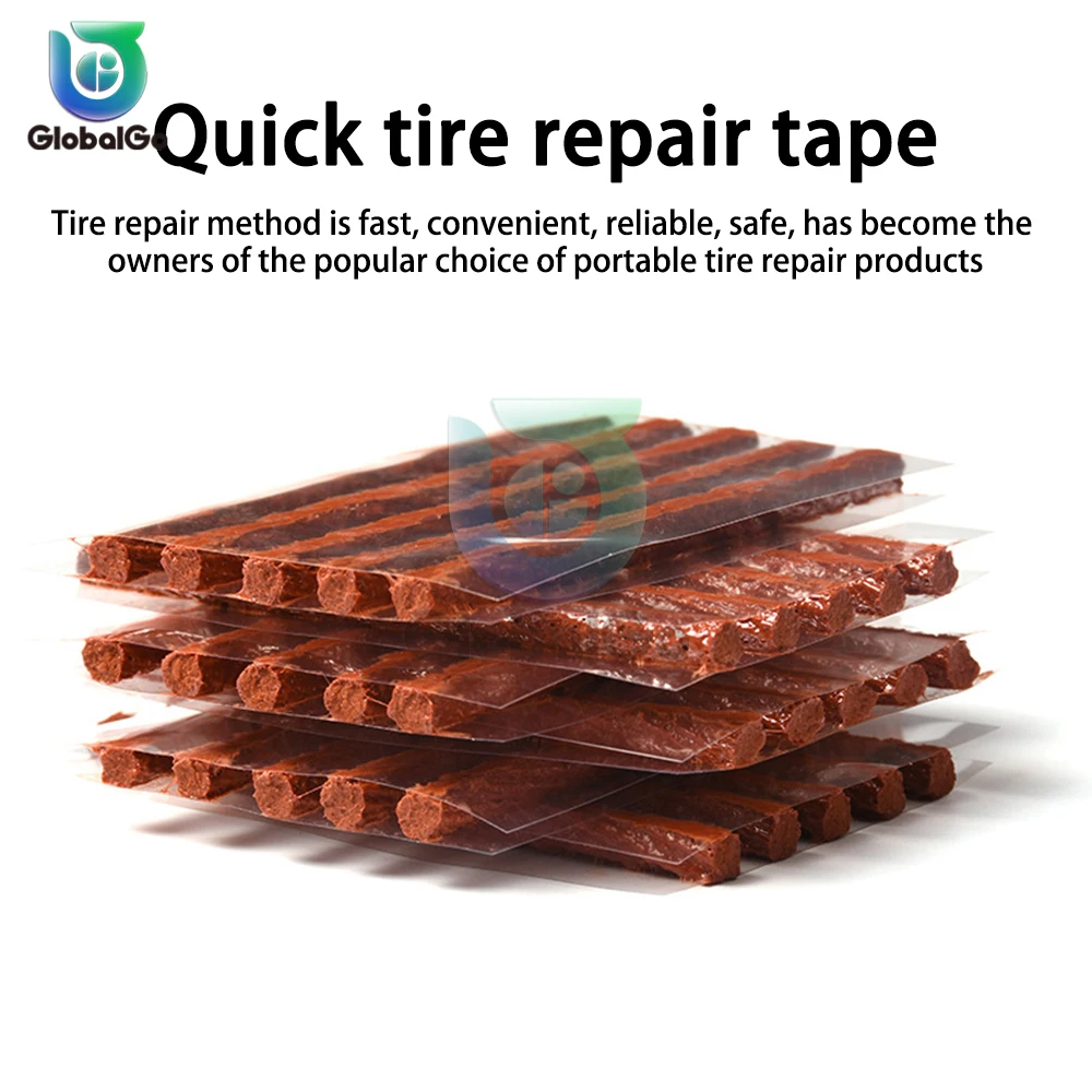 Tubeless Tire Repair Strips Stiring Glue for Tyre Puncture Emergency Car Motorcycle Bike Tyre Repairing Rubber Strips