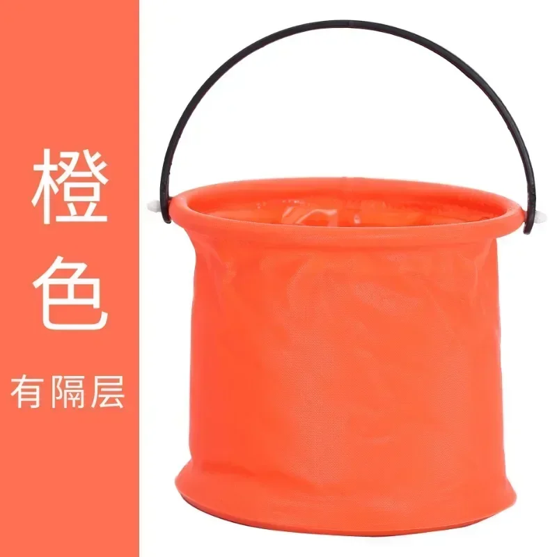 Foldable Telescopic Pen Washing Bucket Creative Paint Brush Washer Portable Painting Beach Bucket with Partition Layer School