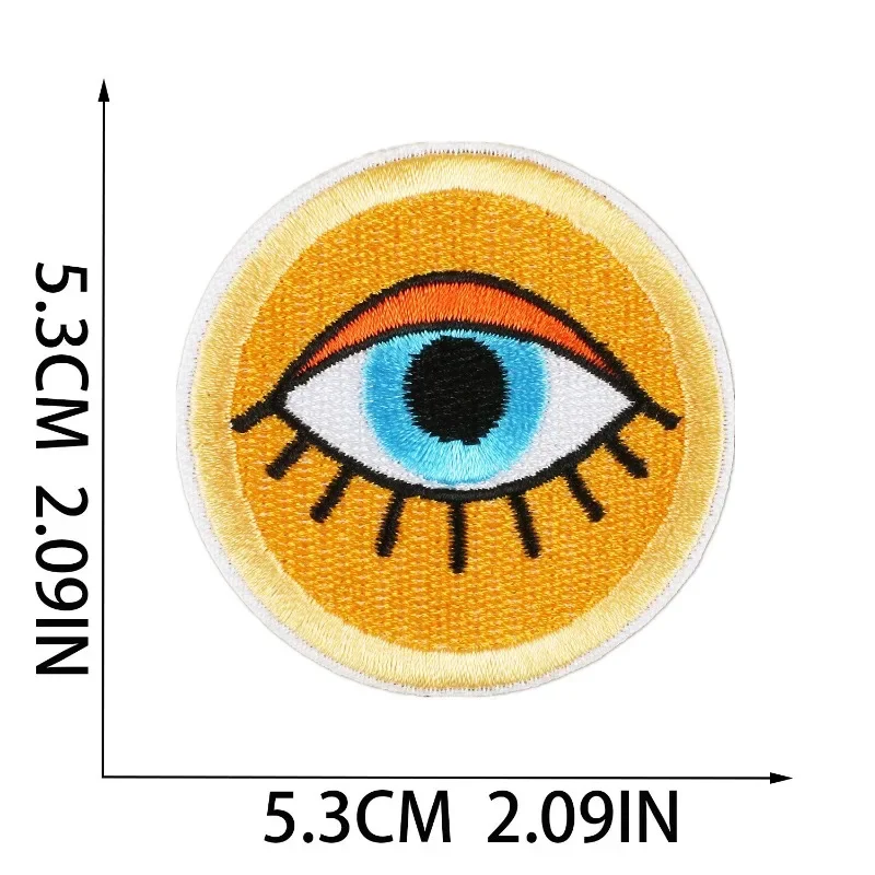 Hot Cartoon Embroidery Patch DIY Bus Rainbow Sunflower Stickers Adhesive Badges Iron on Patches   Emblem Cloth Bag Accessories