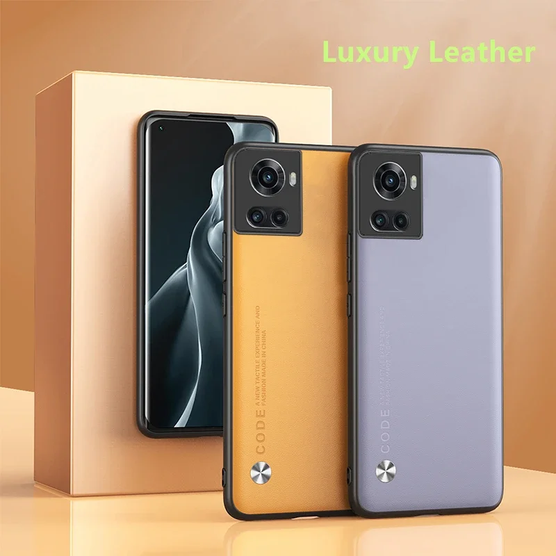 

For Oneplus ACE Case Luxury Leather Back Cover For Oneplus 10R Case Stylish PU Silicone Shockproof Bumper For One Plus ACE Shell