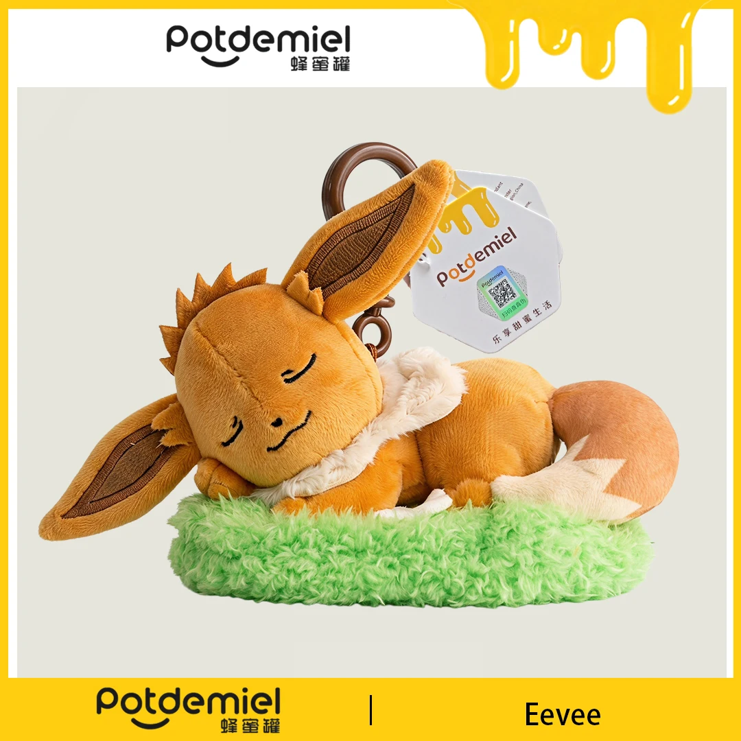 

Potdemiel Pokemon Eevee Plush Bag Charm Stuffed Doll Toy Pendant Backpack Ornament Keyring Purse Handbag Fans Gift Kids Adults
