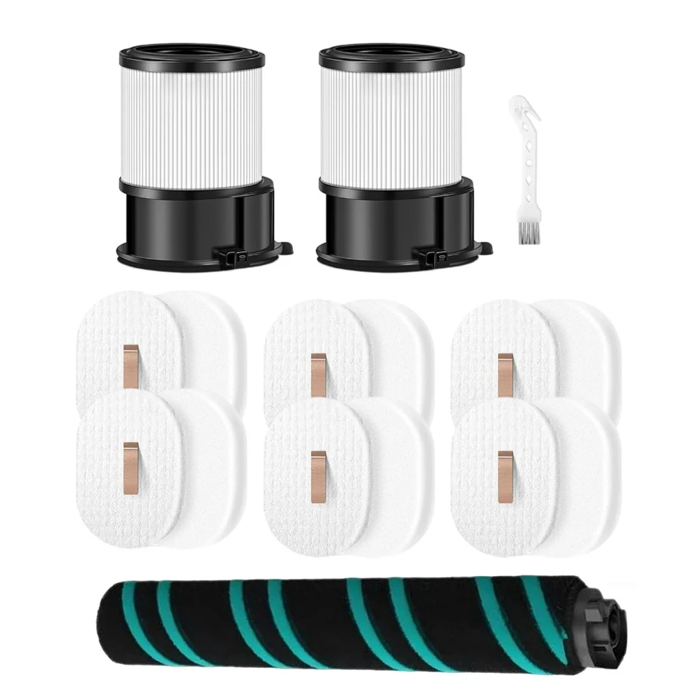 

16-Piece Replacement Filter Roller Brush Set For Shark IP1251 And IP3251 Cordless PowerDetect Vacuum Cleaners