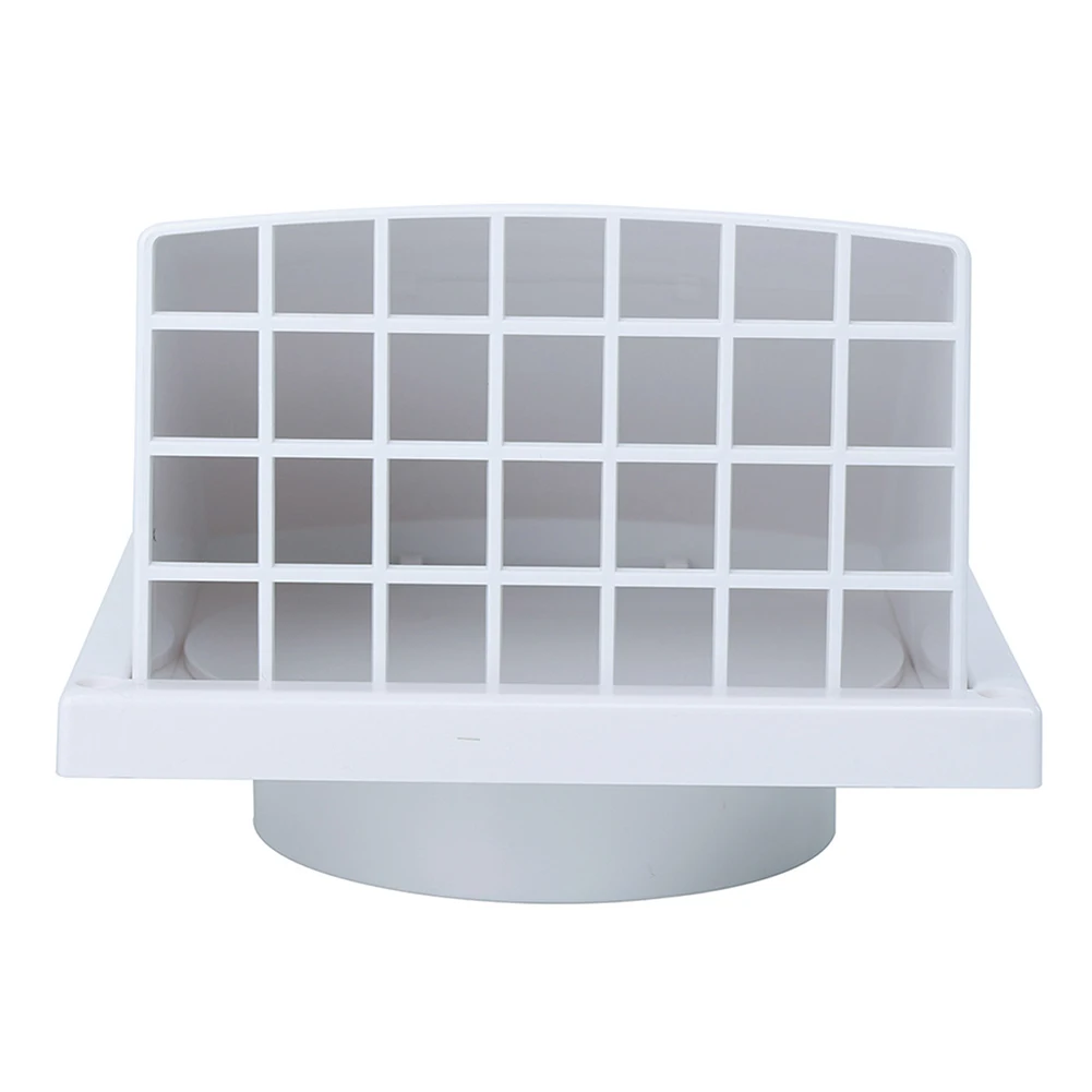 100/125/150MM ABS Exterior Wall Exhaust Port Rainproof Toilet Kitchen Range Hood Exhaust Ventilation Duct Outlet With Valve