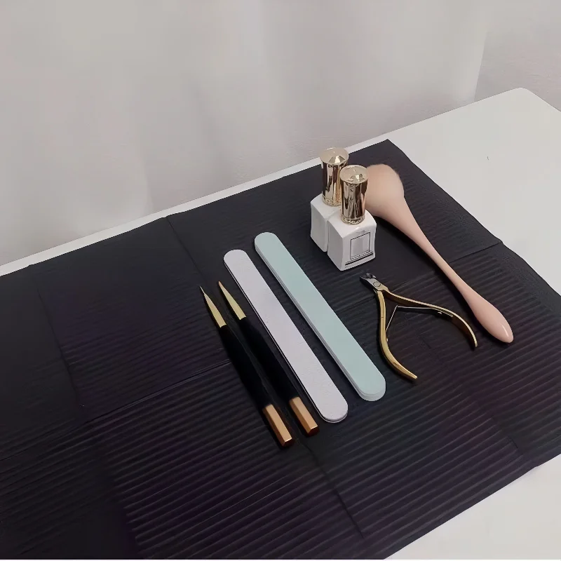 100pcs Disposable Tattoo Cloth, Disposable Tattoo Cloth, Painting Tool Tablecloth, Beauty Nail Care Tattoo Cleaning Table Mat