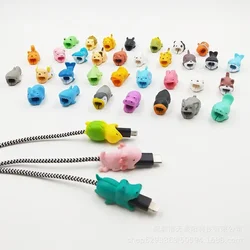 Organizer na kabel ładowarki Ochraniacz na kabel słuchawek Animal Usb Bite Winder Ochraniacze na kabel USB Organizacja linii ładowarki