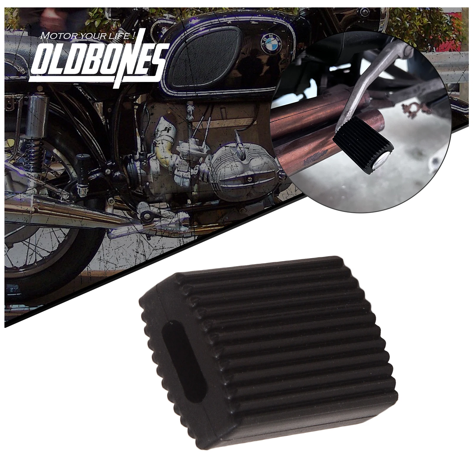 Cafe Racer R Series For R45 R60 R75 R80 90S R90 R100 Rubber Gear Shift Foot Lever Cover Motorcycle Shifter Non-slip Pedal Guard