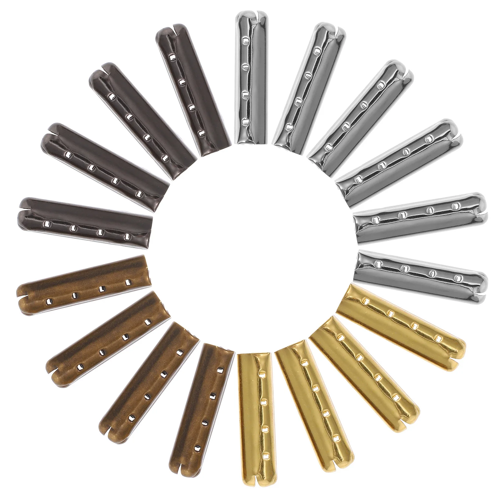 

40pcs Metal Shoelace Tips Round Ends For Diy Projects Replacement Shoe Lace Caps Durable Cord Locks Lanyard Fastener Shoe