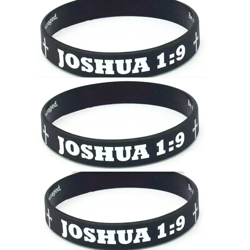 سوار مطاطي من جوشوا لآية الكتاب المقدس ، سوار سيليكون ، مسيحي ديني ، 1 * #3