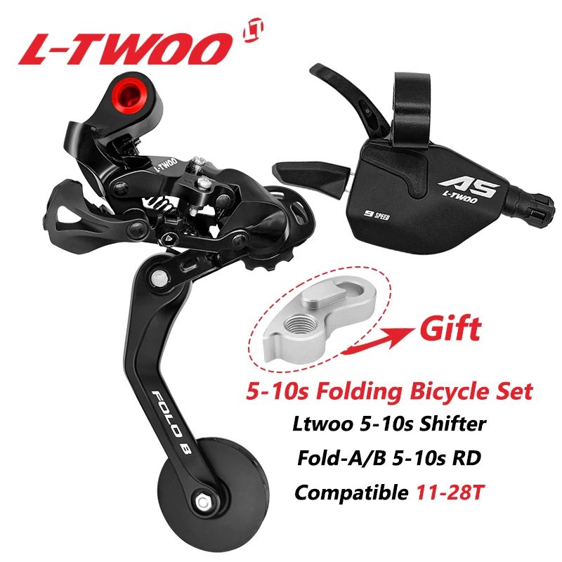 Ltwoo Folding Bike 5 7 8 9 10 Speed Chain Tensioner For Brompton Bicycle 5-10s Shifter Cable Lever Paddle Guide Rear Derailleur