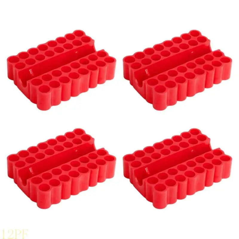 12PF 4 Piece Bit Storage Rack Set Bit Holder for 1/4Inch Bits and Sockets Use