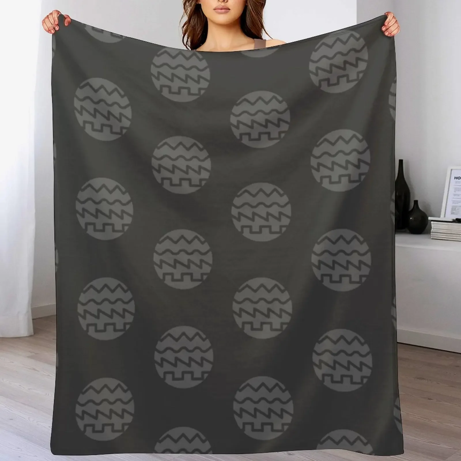 Synthesizer Waveforms Throw Blanket Warm Napping Blanket for Office Couch Bed