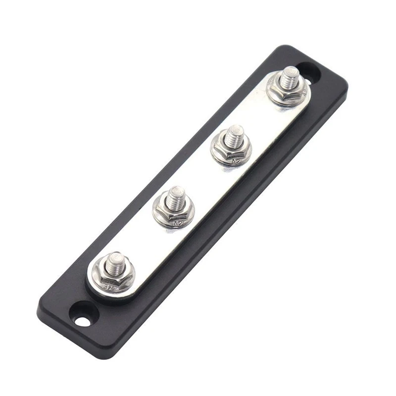 4 Terminals 150A Heavy Duty Bus Bar Power Distribution Block Car Auto Truck Busbar Terminal Block For Yacht Ship