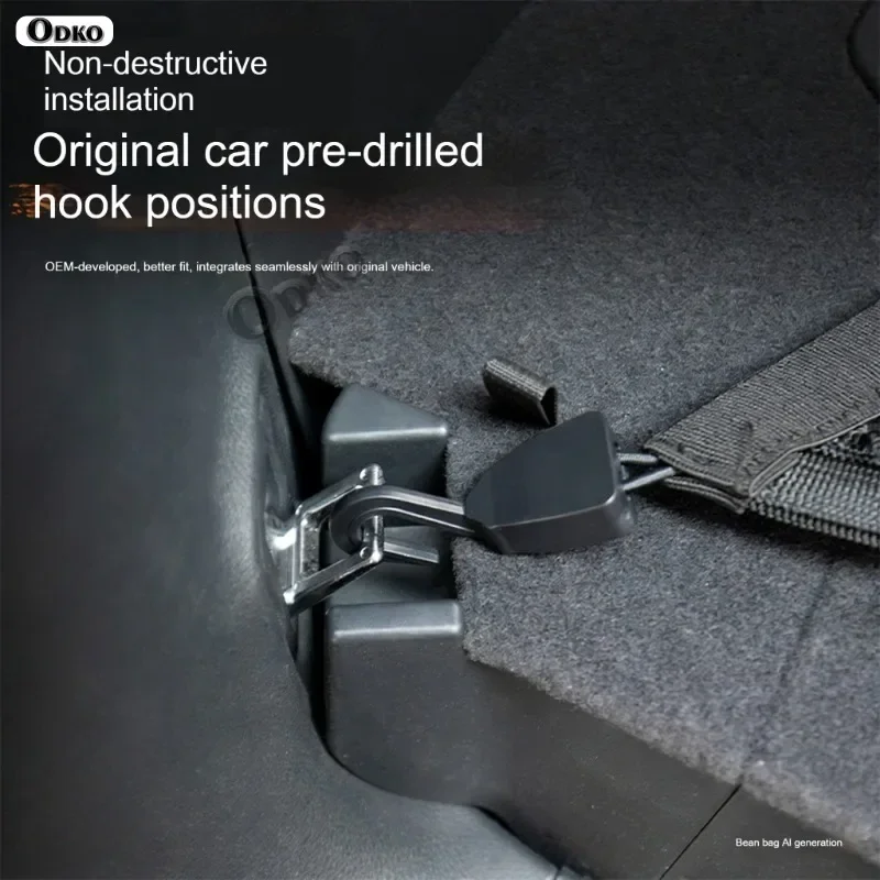 For Chery Tiggo 4 Tiggo4 5X 2017-2023 Auto Care Car Luggage Storage Cargo Organiser Elastic Mesh Trunk Net Styling Accessories