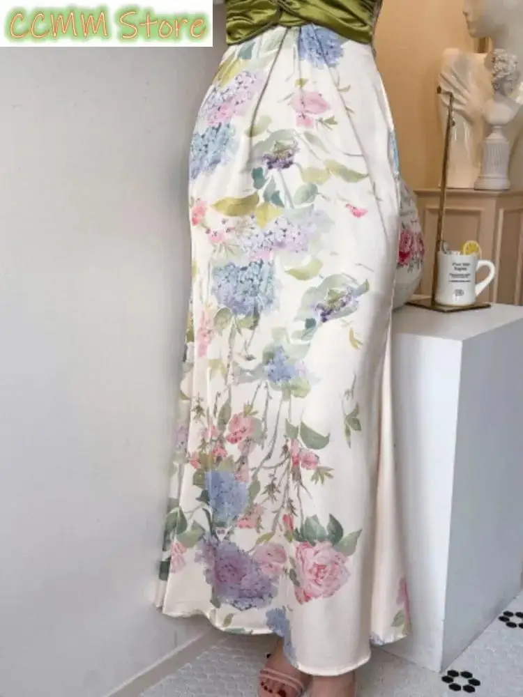 Robe de soirée à imprimé floral pour femmes, manches lanterne, col en V, vintage, batterie, vêtements d'anniversaire élégants, nouveau, printemps, été