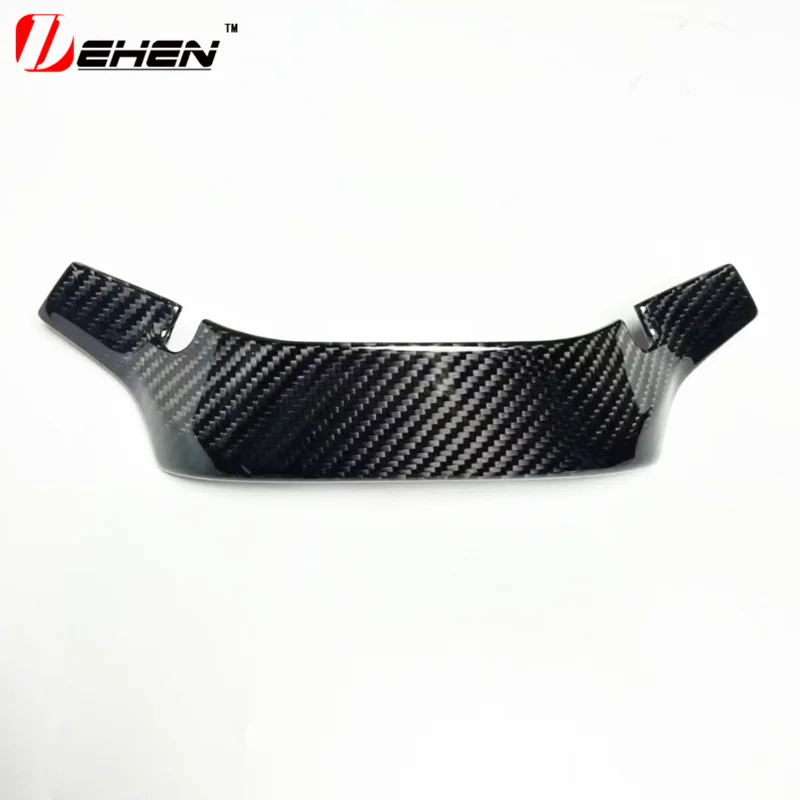 FitFor BMW 12345678Series M3 M4 i3 i4 Z4 X3 X4 X5 X6 X7 Carbon Fiber Car Steering Wheel Panel Decoration Cover Trim Frame