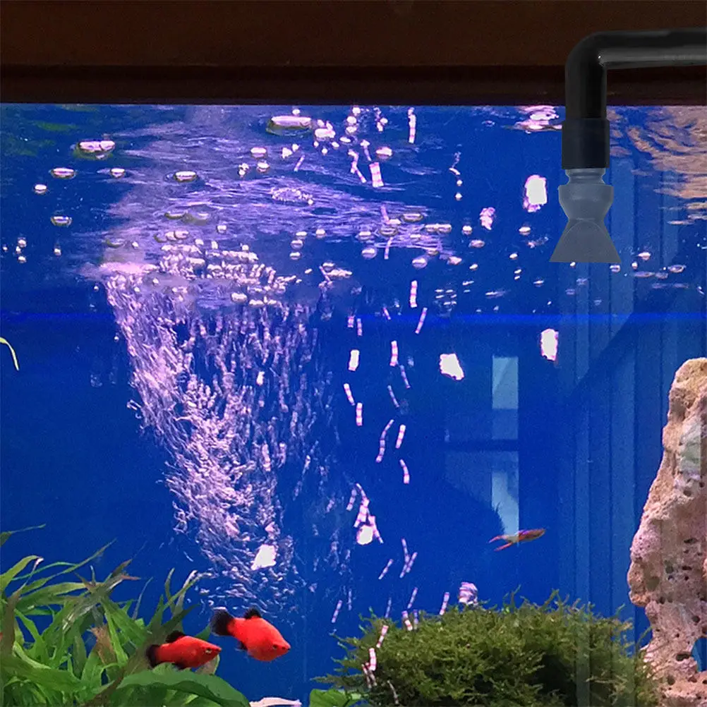 2Pcs Aquarium Duck Flat Nozzle 360 Degree Water Outlet Even Distribution Fish Tank Return Pipe Water Circulation