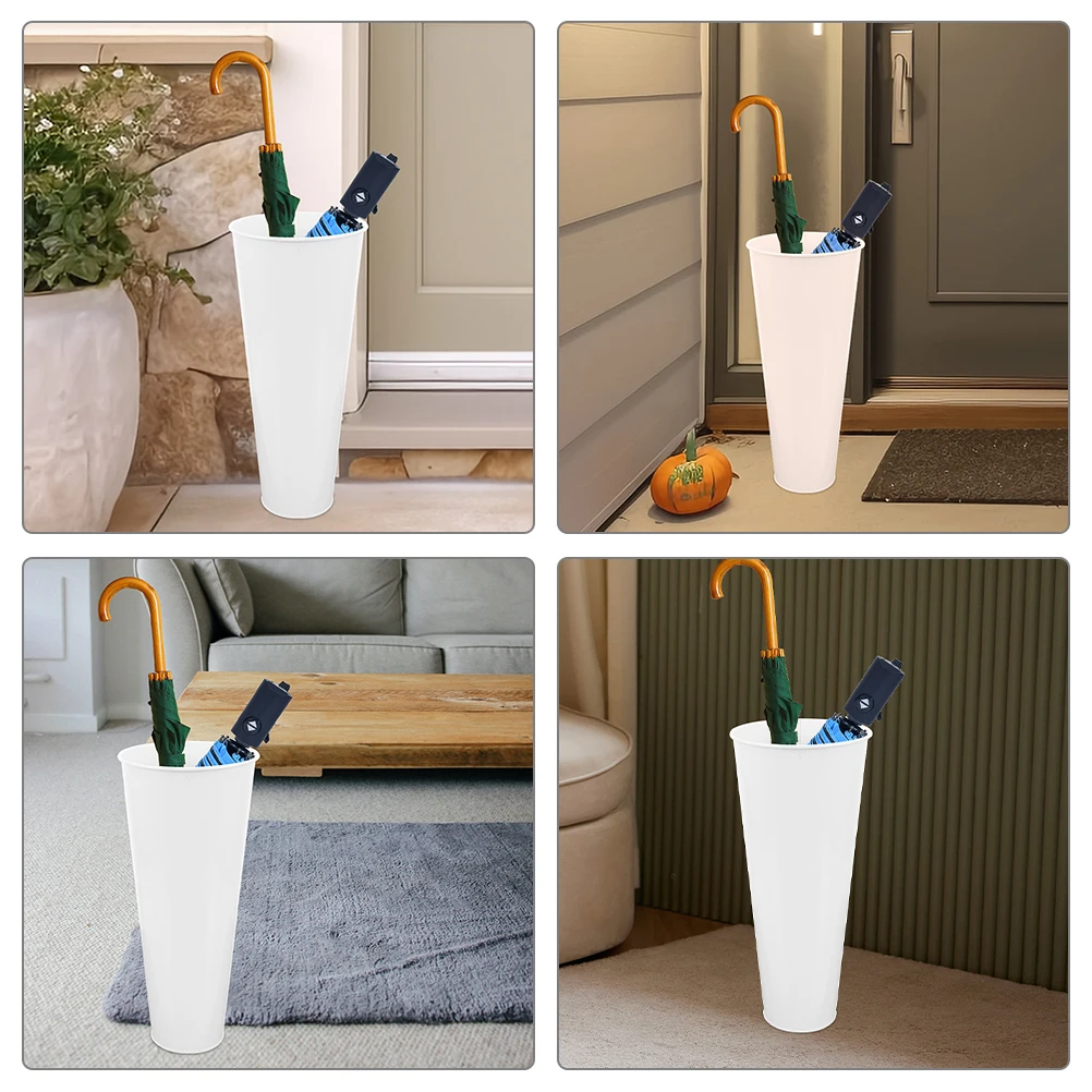 

Прочное железное ведро для хранения зонтов, большая вместительная нержавеющая подставка для домашнего прихожей, декоративный органайзер, компактный отель