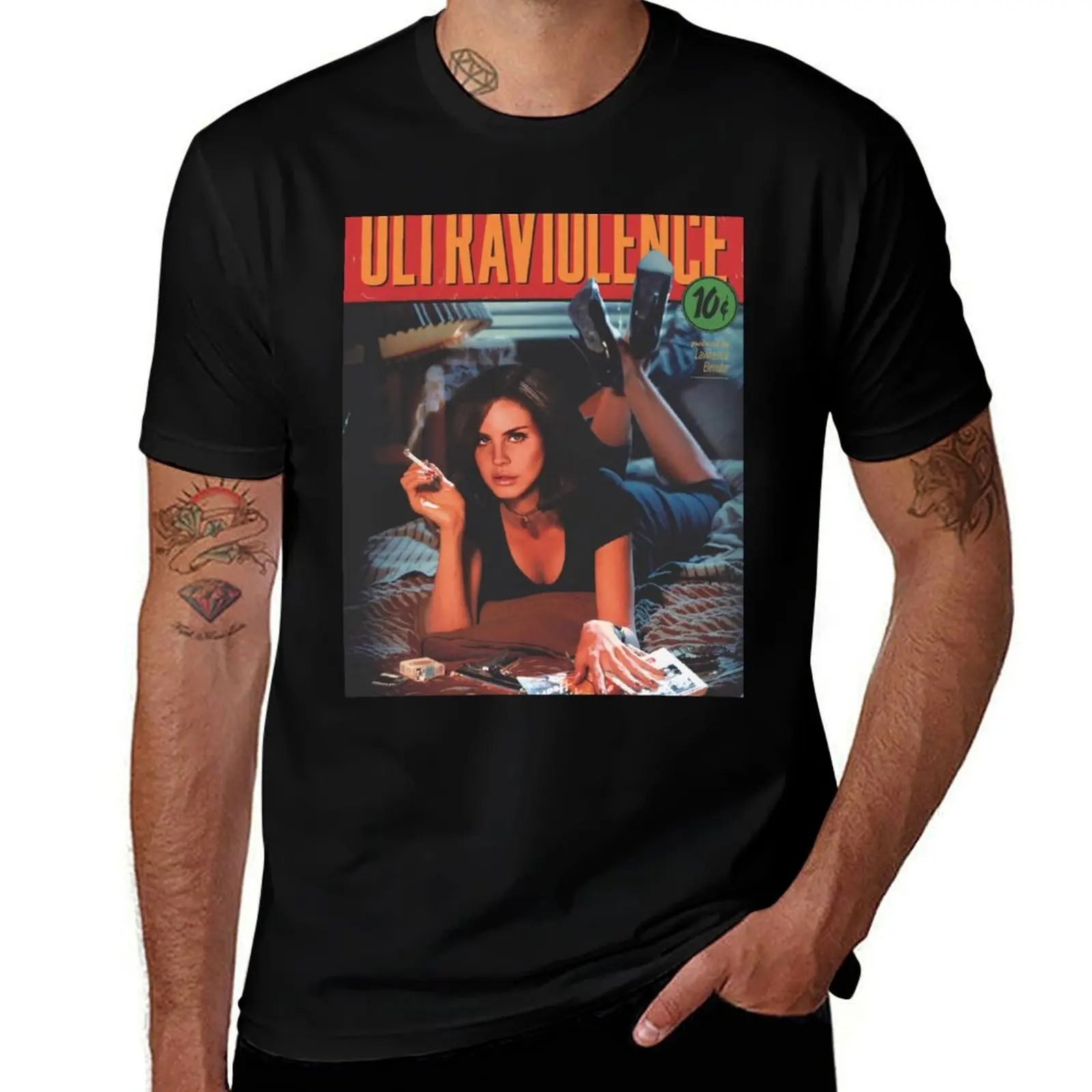 

Lanas The Cover Smoking Relax T-Shirt men t shirt cotton 100% man t shirts graphic