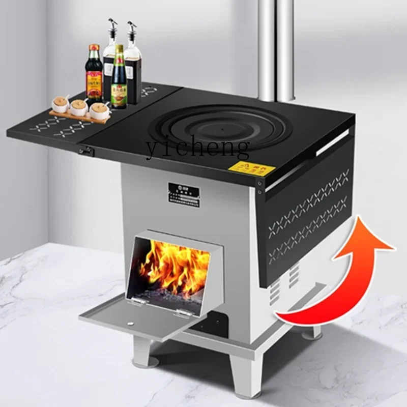 

XL Firewood Stove Smoke-Free Gasifier Concrete Cooking Bench Indoor and Outdoor Mobile Stove Firewood Stove