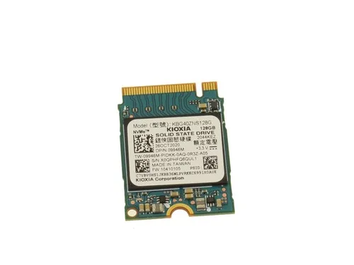 

Dell 9946M (Toshiba/ Kioxia KBG40ZNS128G) 128GB Internal Solid State Drive - PCI Express 30 x 4 - NVMe - M2 - Used-Like New