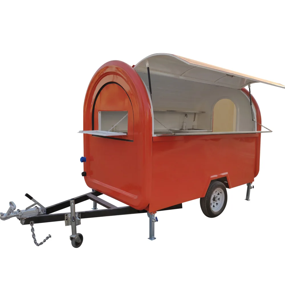 Mobile Food Trailer Street Ice Cream Trailer For Sale Delivery Box Food Trailer