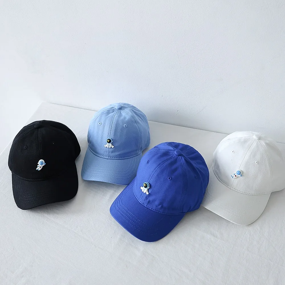 

Милые детские бейсболки с мультяшным астронавтом, модная детская Кепка с козырьком, уличная Кепка для мальчиков и девочек, солнцезащитная Кепка, универсальные детские повседневные кепки