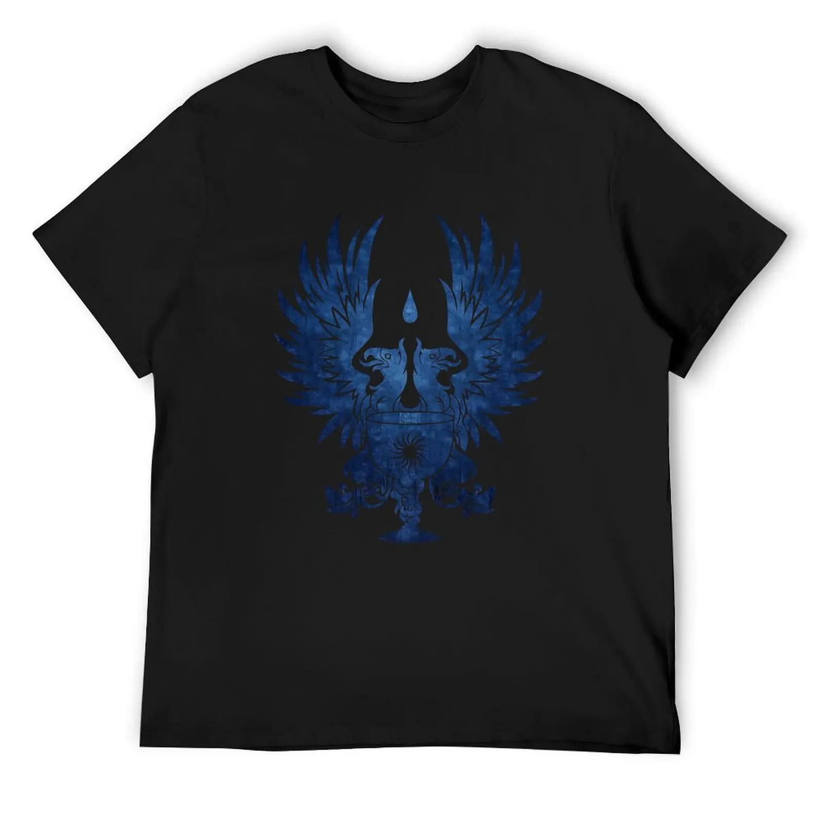 Dragon Age: Grey Warden Blue T-Shirt blue archive plus size tops oversized t shirts for men