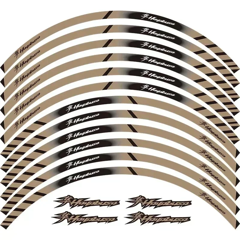 For Suzuki Hayabusa GSXR 1300 Motorcycle Parts Contour Wheel Decoration Decal Sticker - C Motor