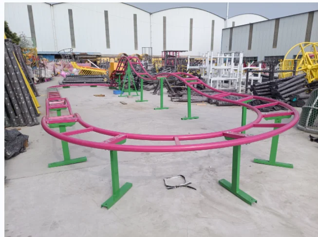 Customized Non-Powered Roller Coaster Amusement Park Outdoor Amusement Facilities Human Mini Roller Coaster
