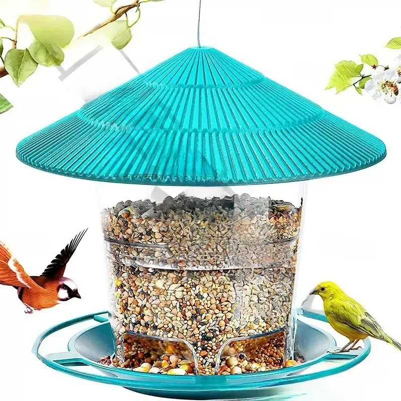 

Creative Retractable Multifunctional Outdoor Hanging Automatic Bird Feeder Anti-Spill Rainproof Garden Bird Feeding Tool