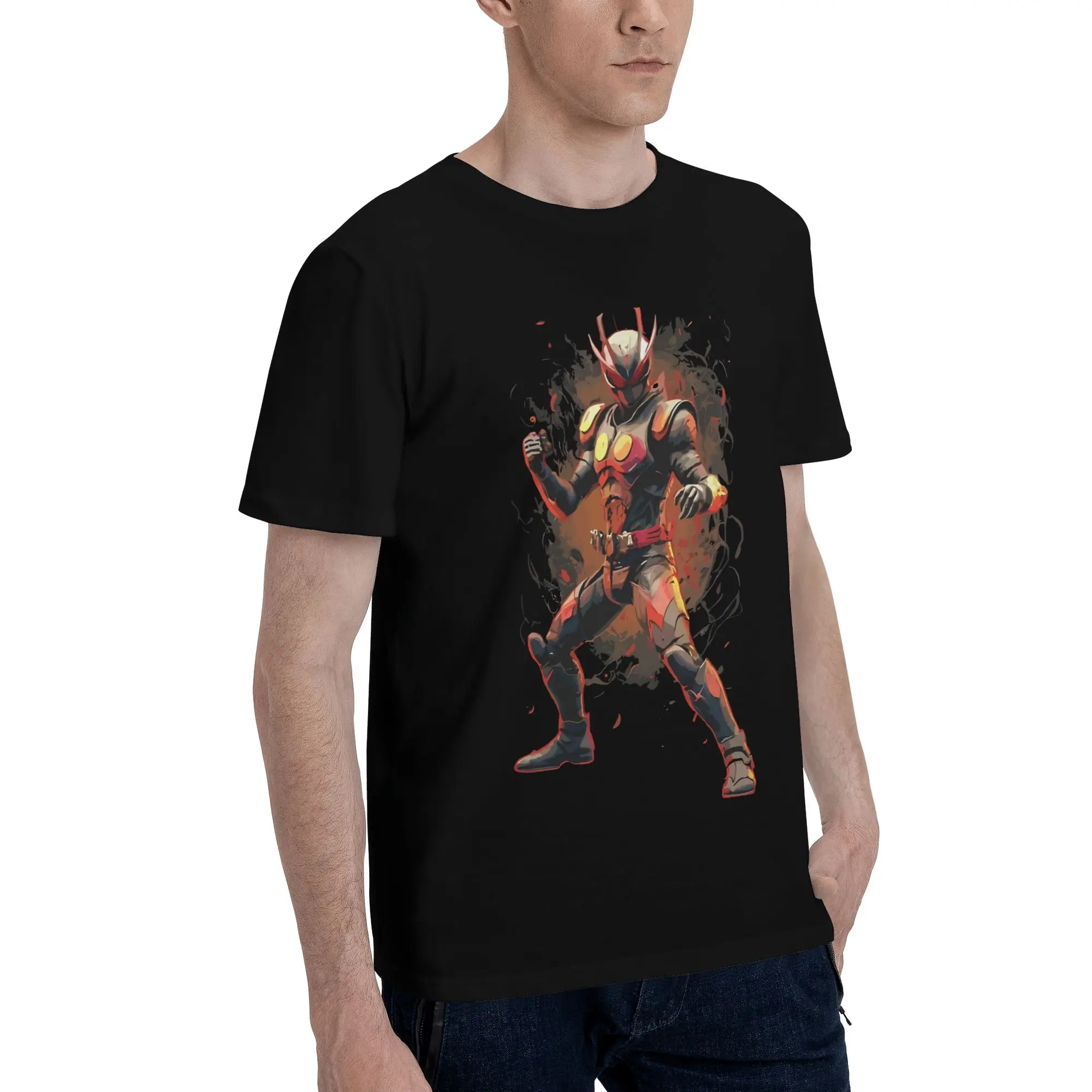 Concept Art  Graphic Funny 100% Cotton T-Shirt Bandai Kamen Rider Tees Tops For Men