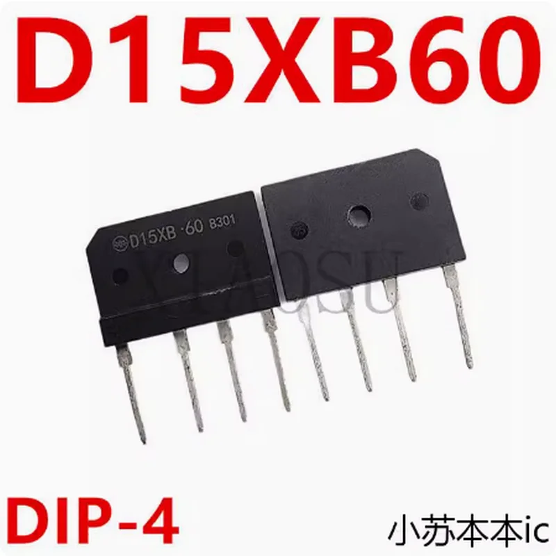 D15XB60 DIP-4 Hipset, 100% Novo, Original, 15A, 600V, 10-20 Pcs