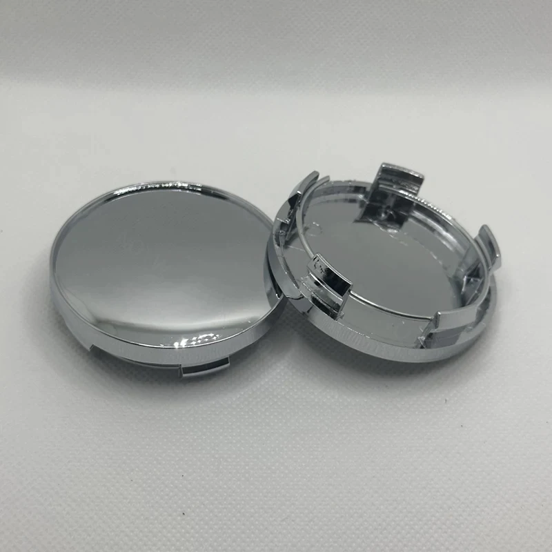 4Pcs/Set 58mm Car Wheel Center Caps Car Rim Hubcap Cover Black Silver ABS Hubcap Dust-proof Covers Car Modification Accessories