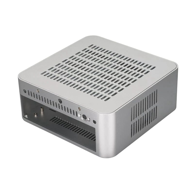 Boîtier en aluminium pour ordinateur de bureau, petit boîtier pour PSU HTPC Mini-ITX, 2 ports USB 3.0