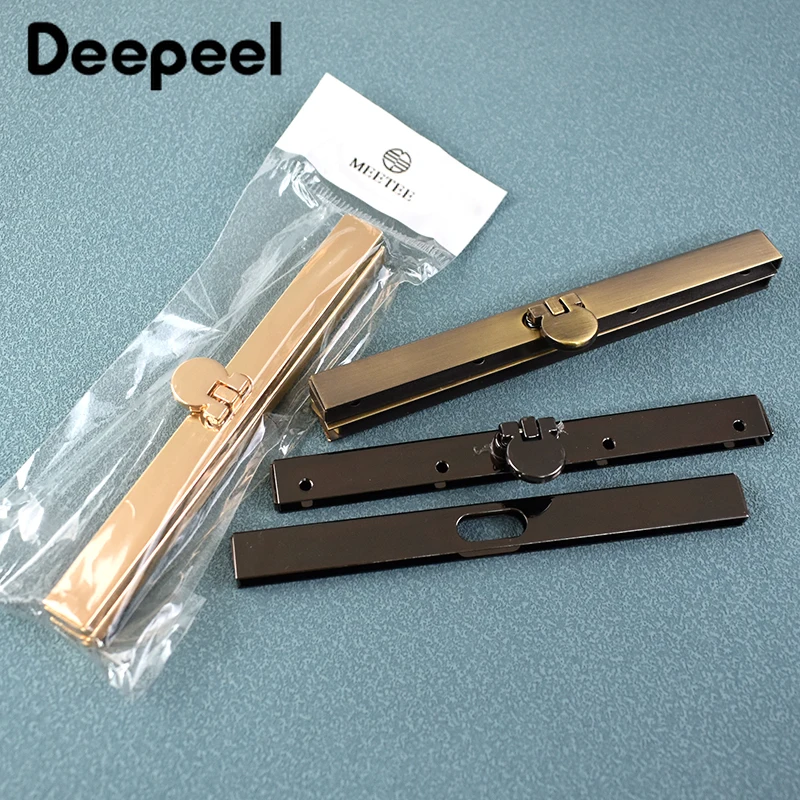 115/190mm Metal Purse Kiss Clasp Handbag Lock Wallet Frame Buckles Edge Strip Handle Clip Buckle Screws Making Locks Accessories