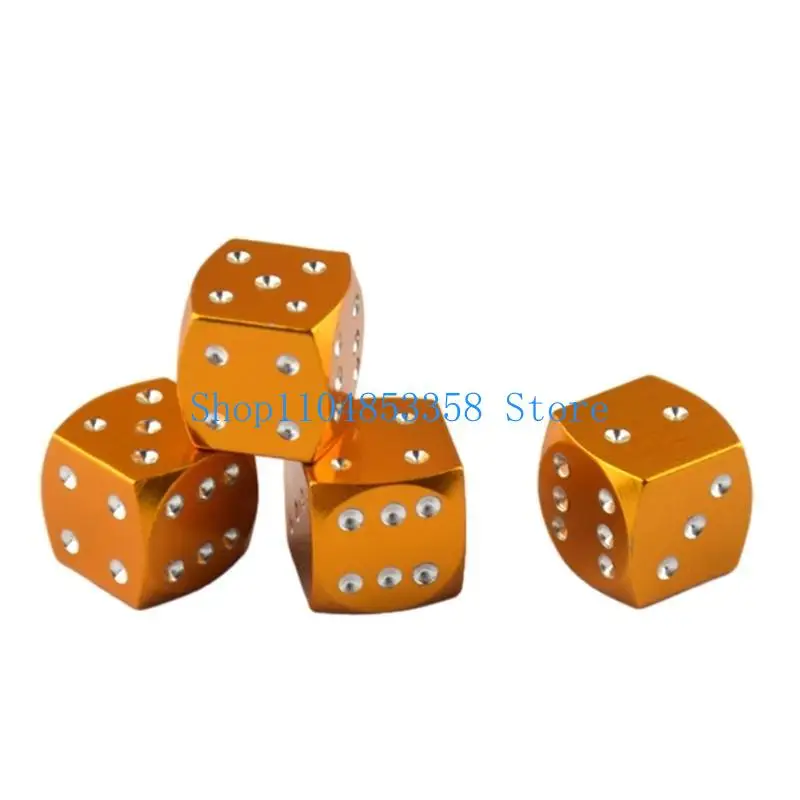652F Dices Aluminum Tire Valves Stem Caps for Auto Car Motorcycle Wheel Valves Stem Tire Caps Trim Pack of 8