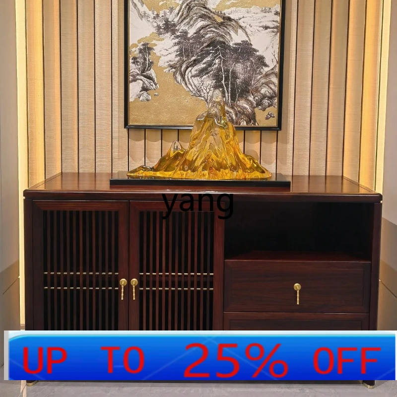 

LH новый китайский боковой шкаф из цельного дерева для гостей, встроенный настенный шкафчик, входной шкаф для хранения