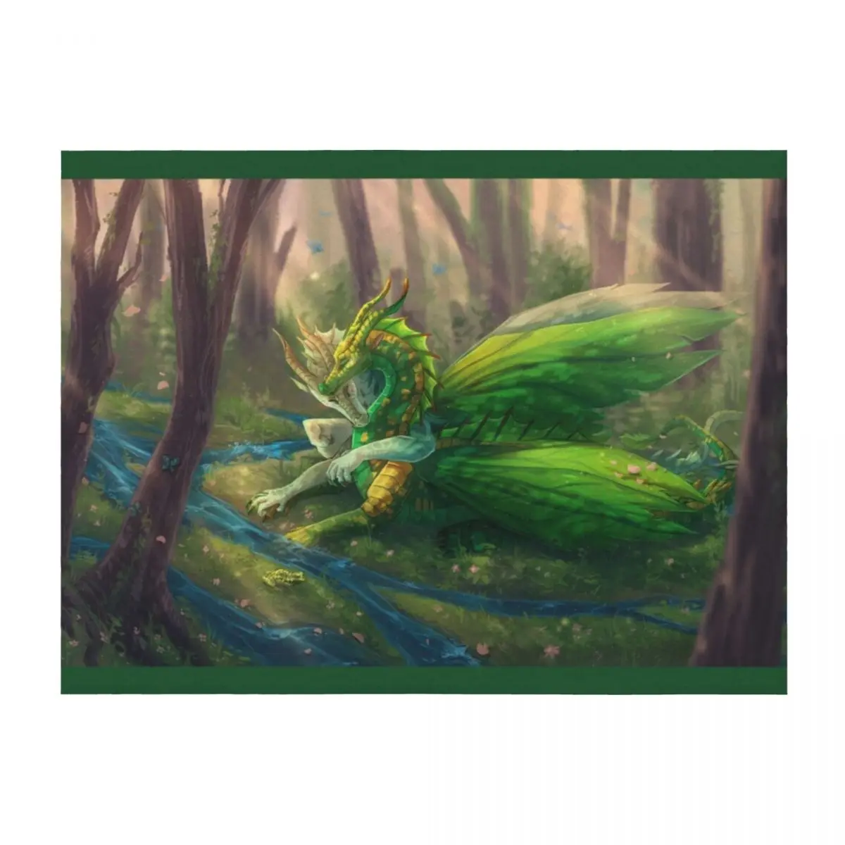 

Wings of Fire - Sundew and Willow Throw Blanket Comforter anime For Sofa Thin Beach Blankets