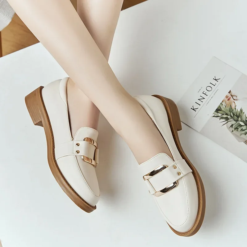 Women Low Heels Fashion Bowtie Platform Female Spring Shoes Fringe Chunky Heel Flat Shoe Casual Footwear Oxford